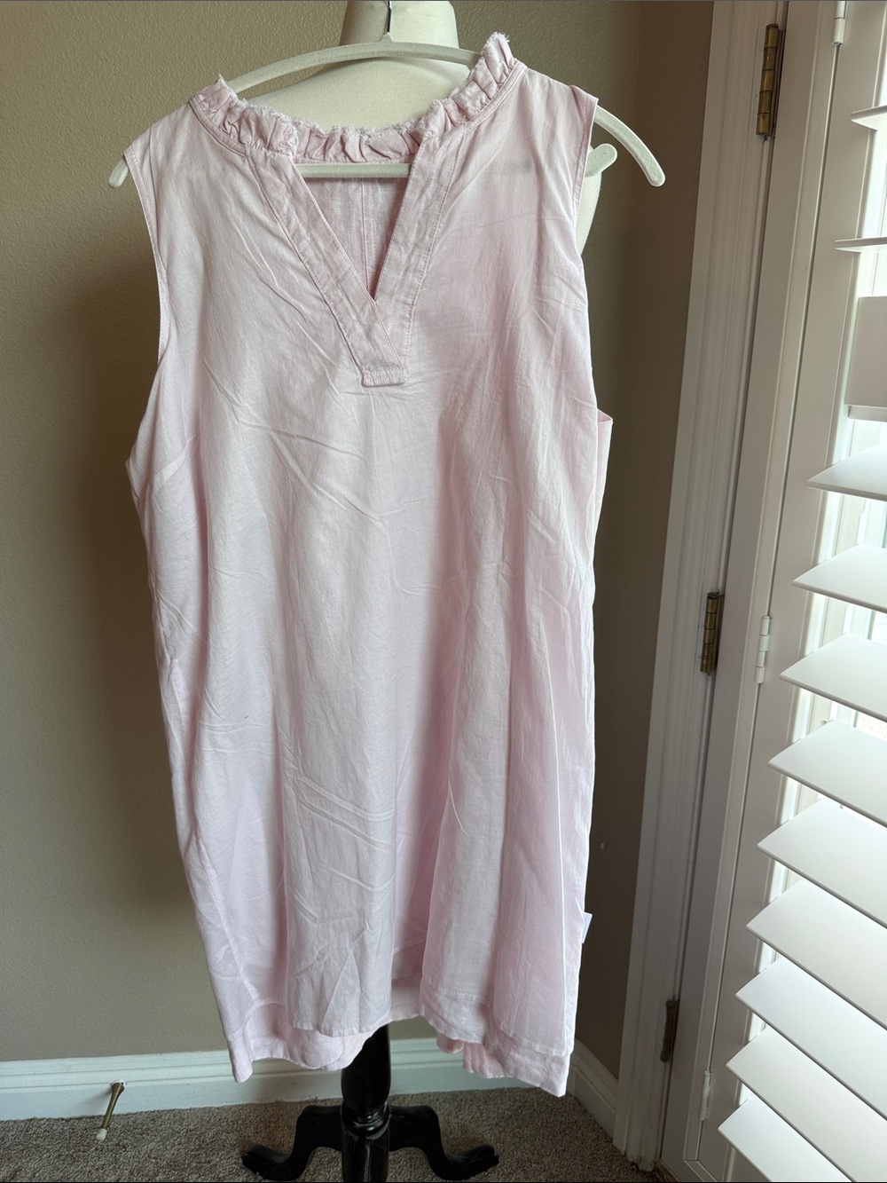 Tommy Bahama Light Pink Sleeveless Tunic Dress